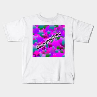 Congratulation Stars Purple Kids T-Shirt